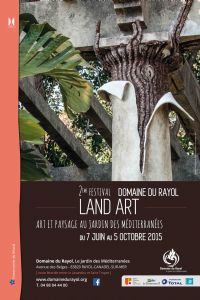 Festival land art 2015 : Art et paysage au coeur des Méditerranées - 2ème édition. Du 7 juin au 5 octobre 2015 à Rayol Canadel sur Mer. Var.  09H30